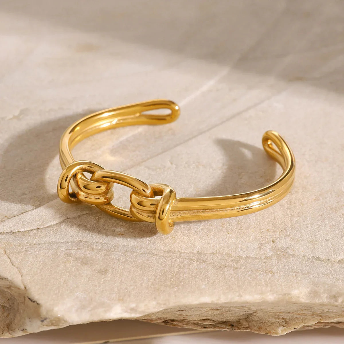 [Raffine]Luce Gold Knot Bangle