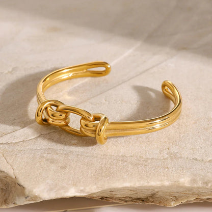 [Raffine]Luce Gold Knot Bangle