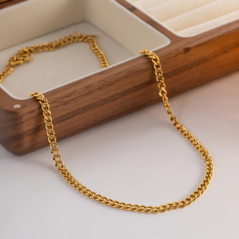 [Raffine]Avana Gold Chain Necklace