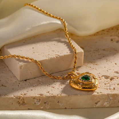 [Raffine]Caelus Gold Heart Necklace