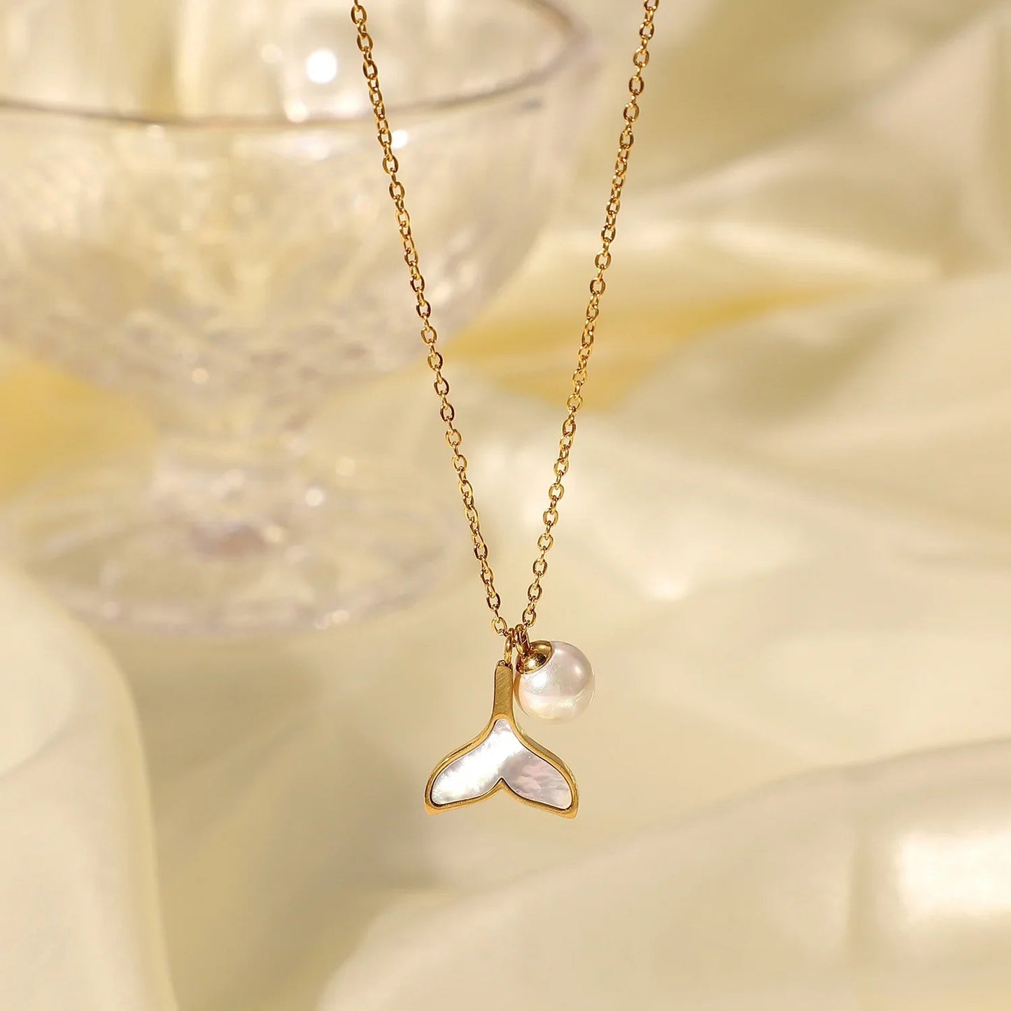 [Raffine]Mermaid Freshwater Pearl Necklace