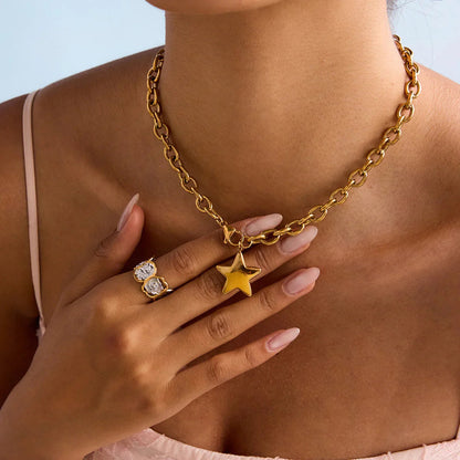 [Raffine]Stellaria Gold Star Pendant