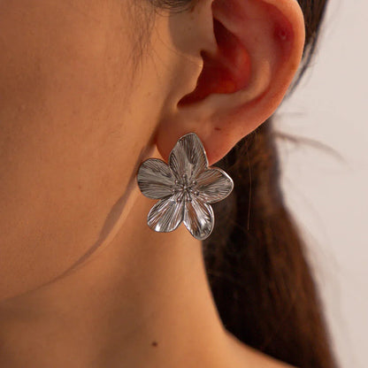 [Raffine]Allysa Flower Gold Earrings