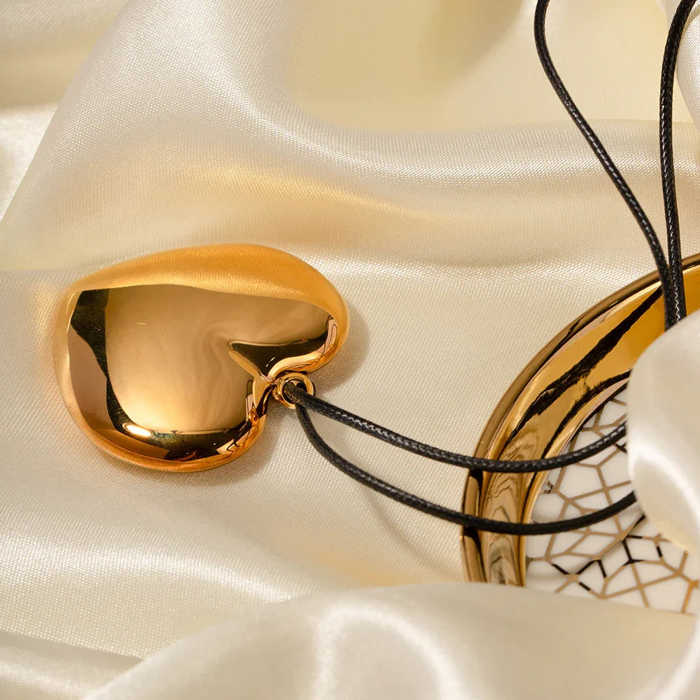 [Raffine]Ophelia Gold Heart Necklace