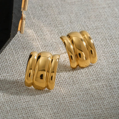 [Raffine]Angela Gold Arch Earrings