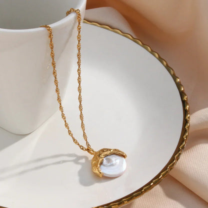 [Raffine]Kimberly Pearl Necklace