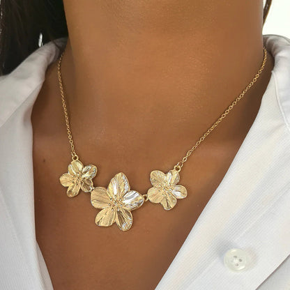 [Raffine]Millie Gold Flower Necklace