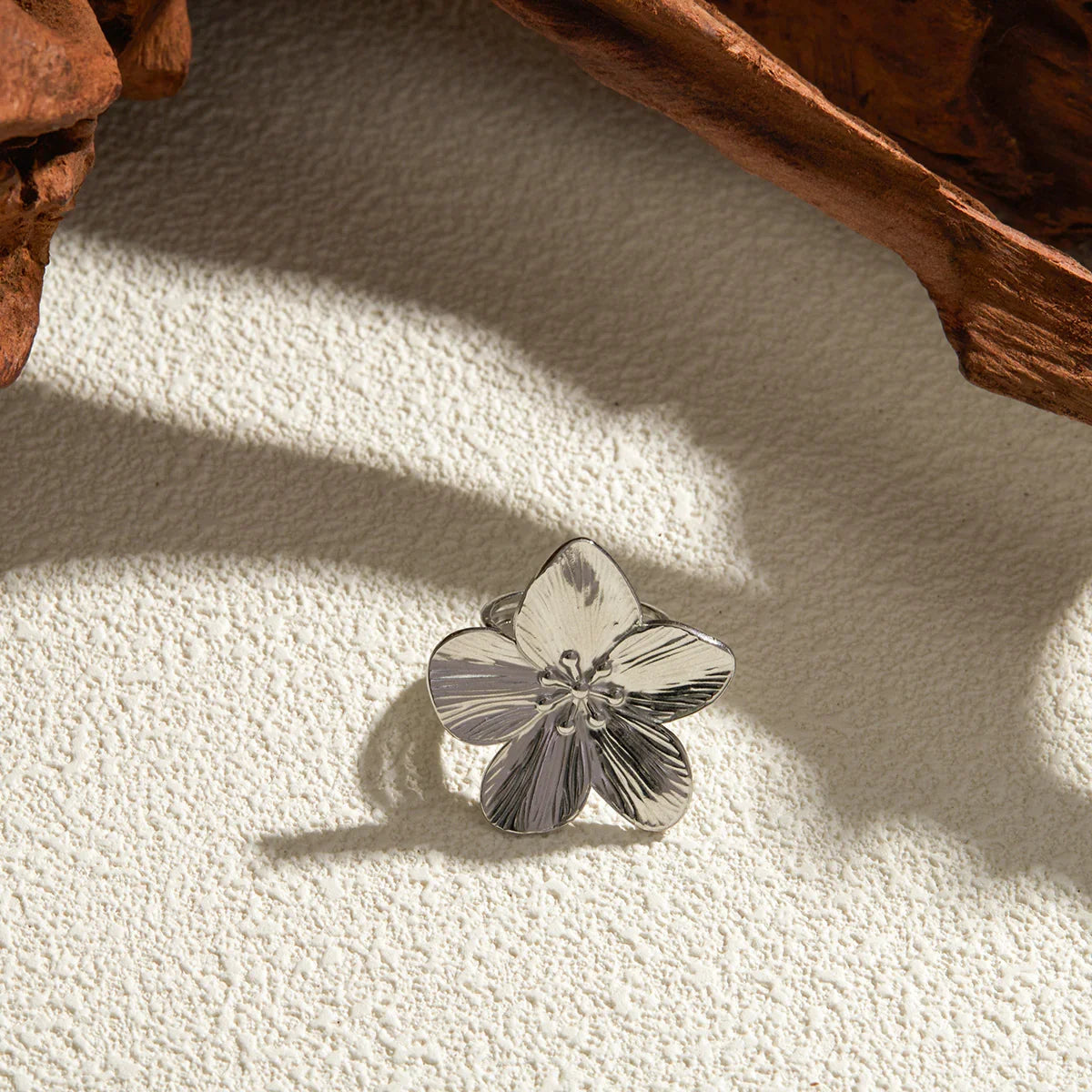 [Raffine]Alina Silver Petal Ring