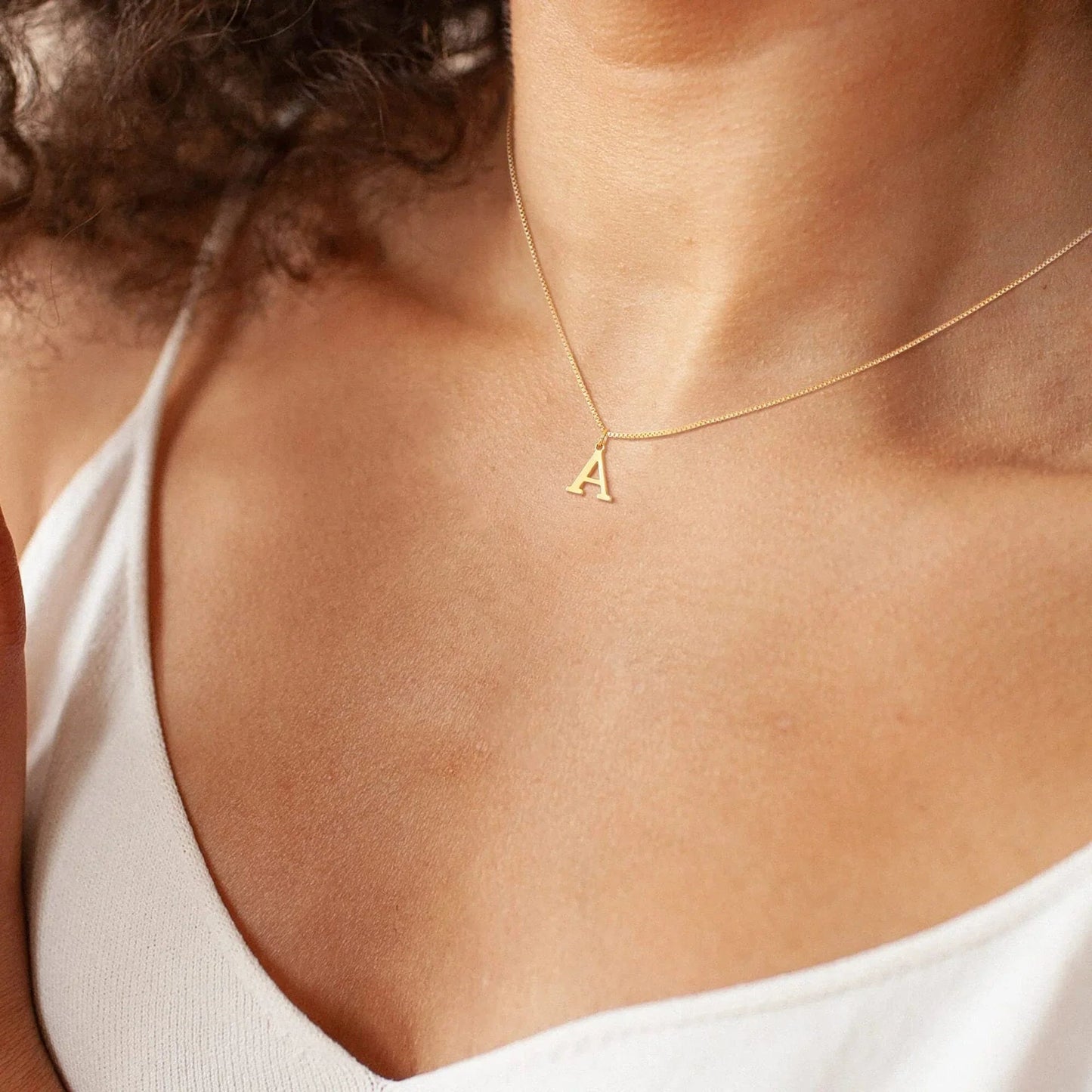 [Raffine]Therese Letter Initial Gold Necklace