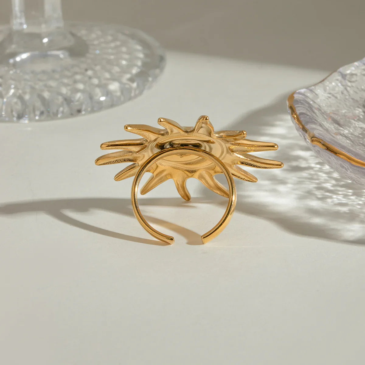 [Raffine]Solstice Golden Sun Ring
