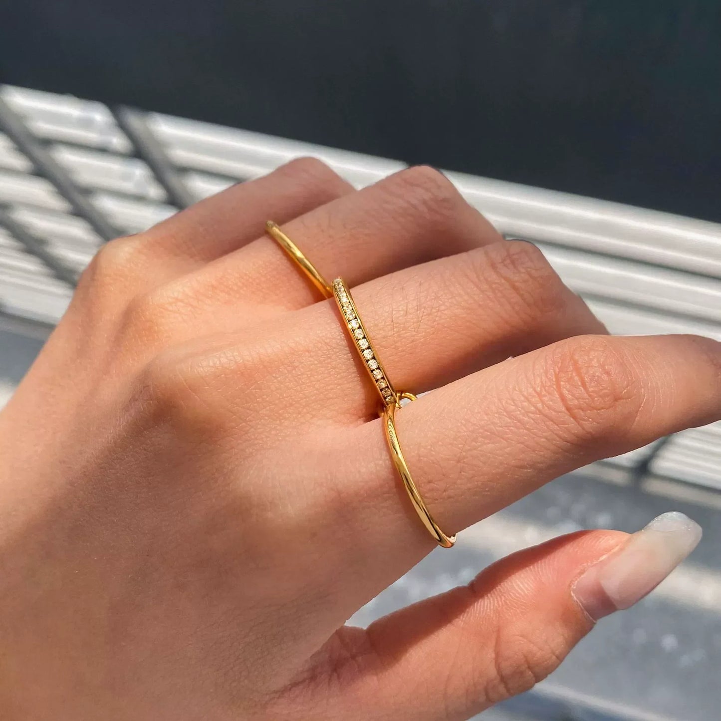 [Raffine]Divine Diamond Ring Stack