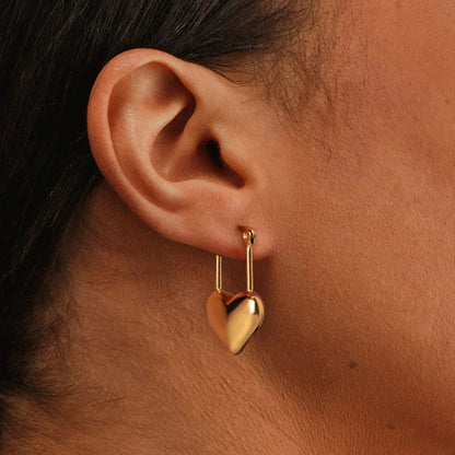[Raffine]Jessamine Heart Earrings