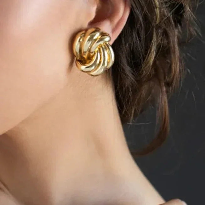 [Raffine]Floriana Gold Earrings