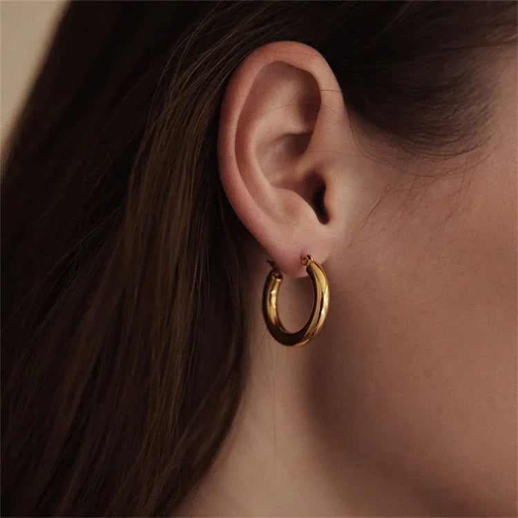 [Raffine]Broad Round Hoops