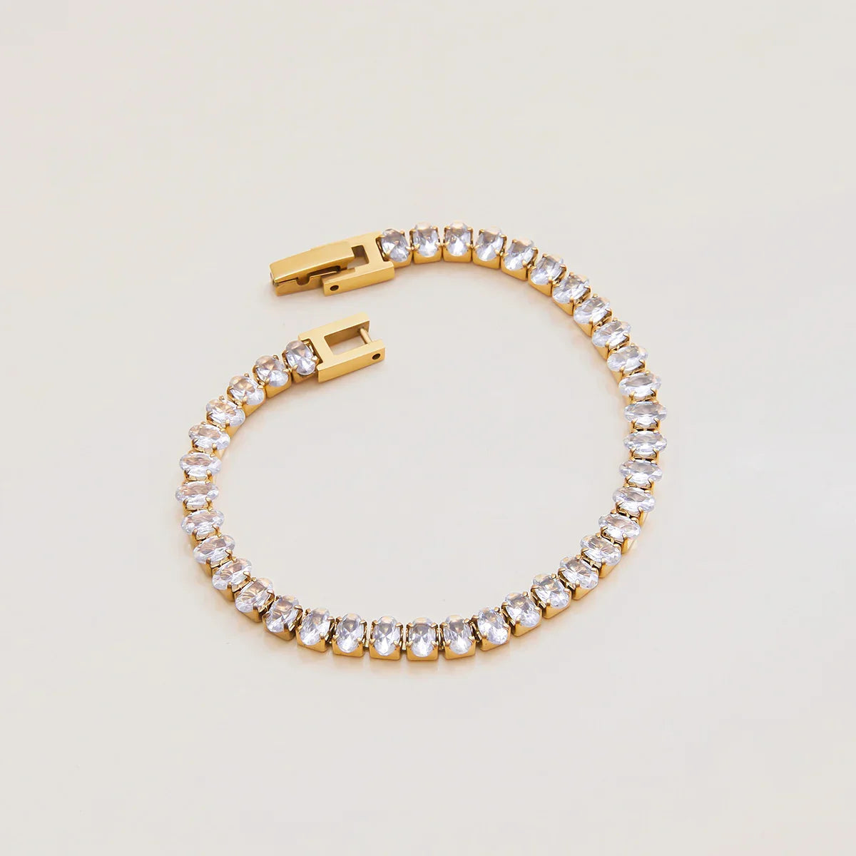 [Raffine]Avaria Oval Cut Tennis Bracelet