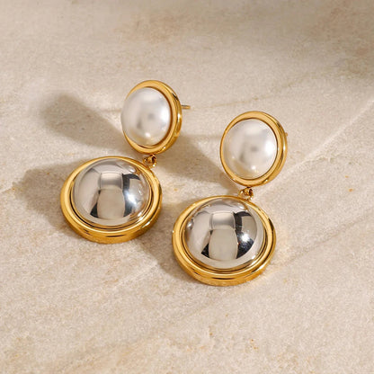 [Raffine]Avery Pearl Dome Earrings