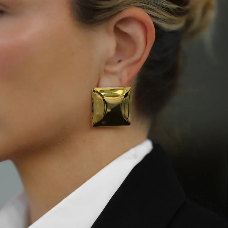 [Raffine]Fischer Chunky Pillow Earrings