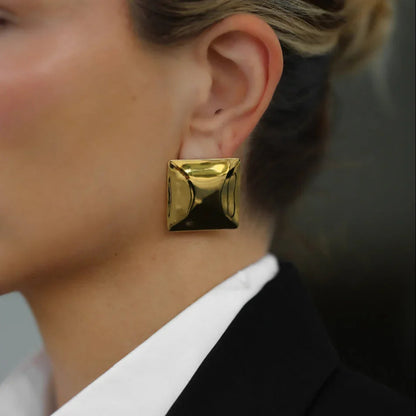 [Raffine]Fischer Chunky Pillow Earrings