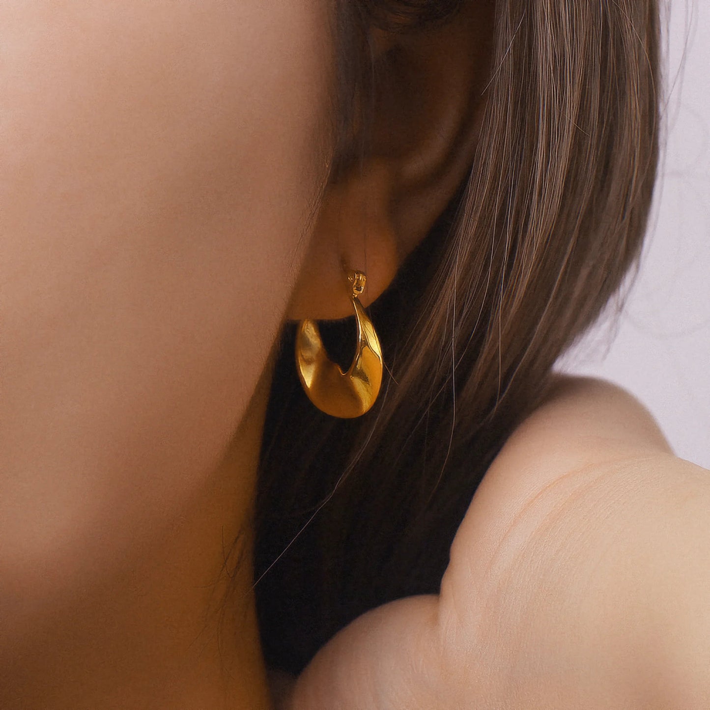 [Raffine]Esti Irregular Hoop Earrings
