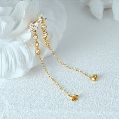 [Raffine]Daniella Diamond Chain Stud