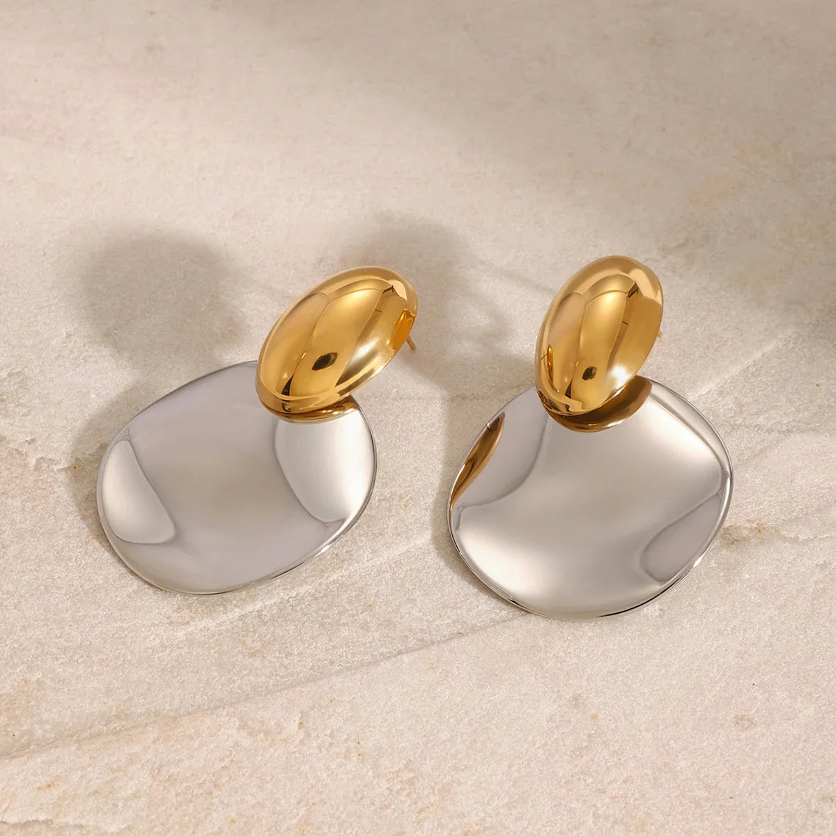 [Raffine]Destiny Chunky Gold Drop Earrings
