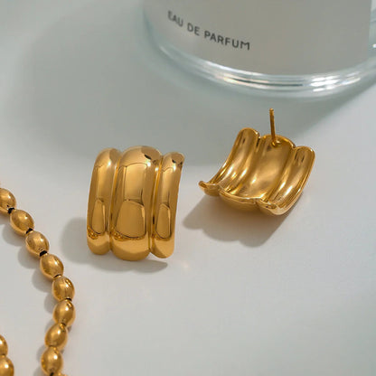 [Raffine]Angela Gold Arch Earrings