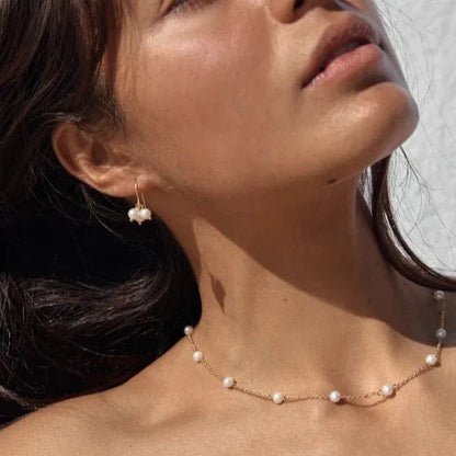[Raffine]Nora Gold Pearl Necklace