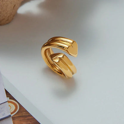 [Raffine]Tara Heart Twist Gold Ring
