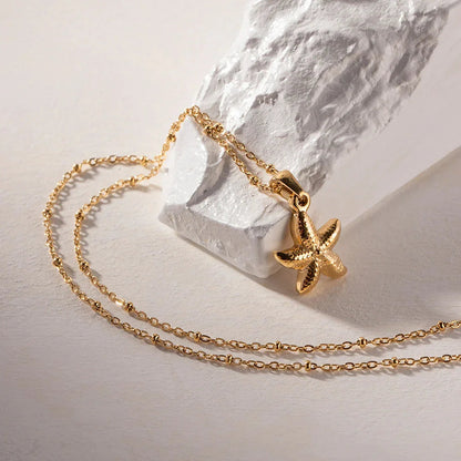 [Raffine]Emmie Gold Starfish Pendant