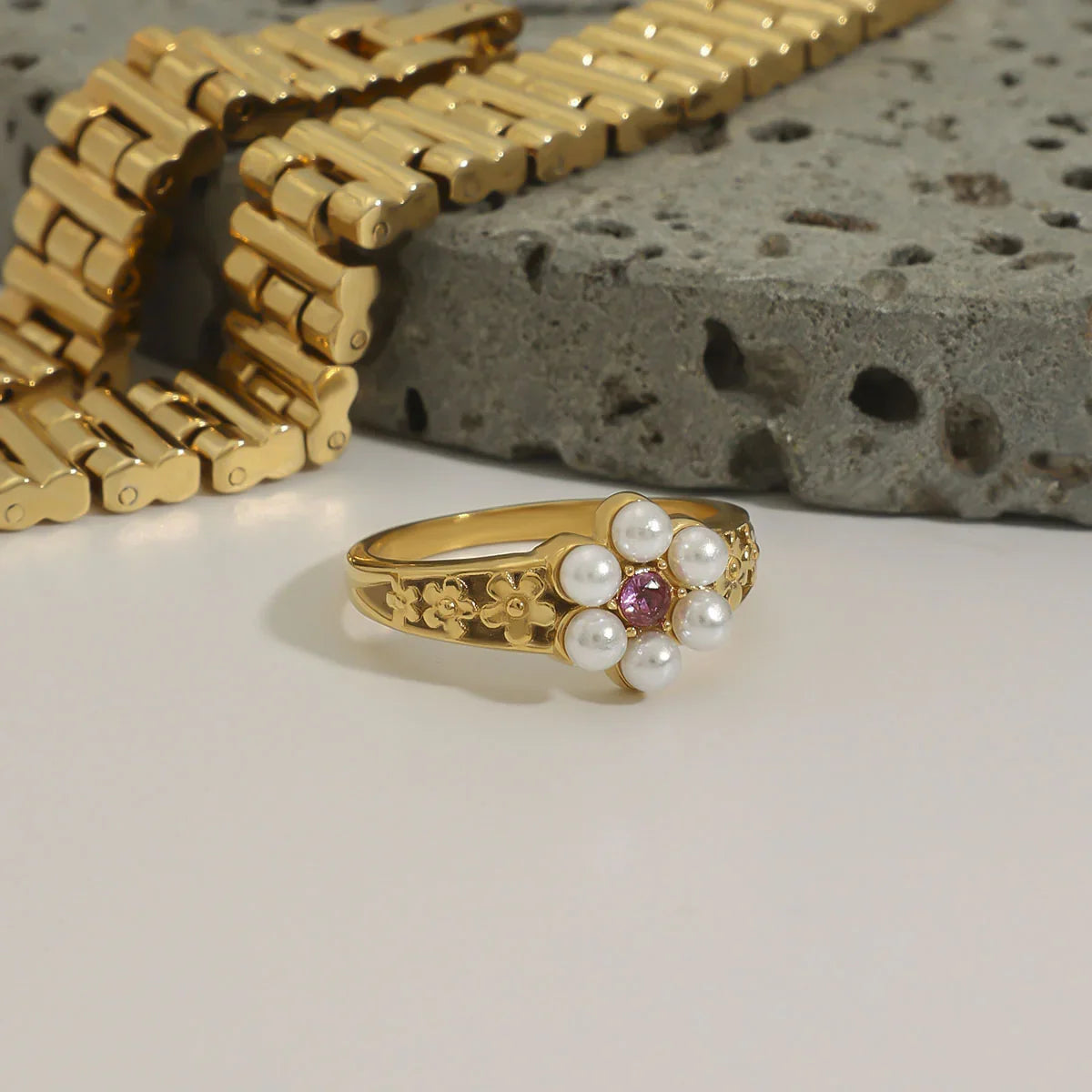 [Raffine]Thalia Freshwater Pearl Ring