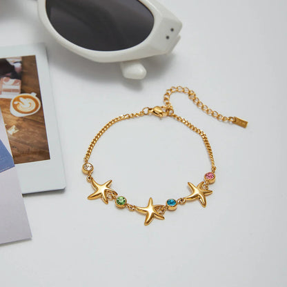 [Raffine]Kristine Golden Starfish Bracelet