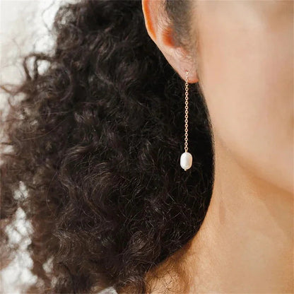 [Raffine]Tessa Pearl Tassel Earrings