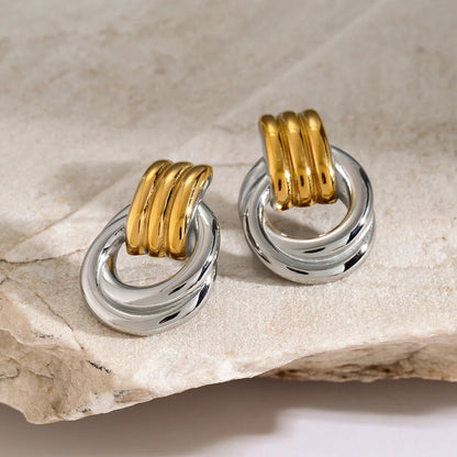[Raffine]Luna Layered Hoop Earrings