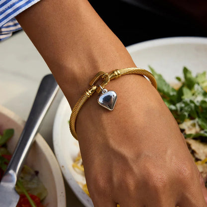 [Raffine]Solenne Twisted Band Gold Bracelet