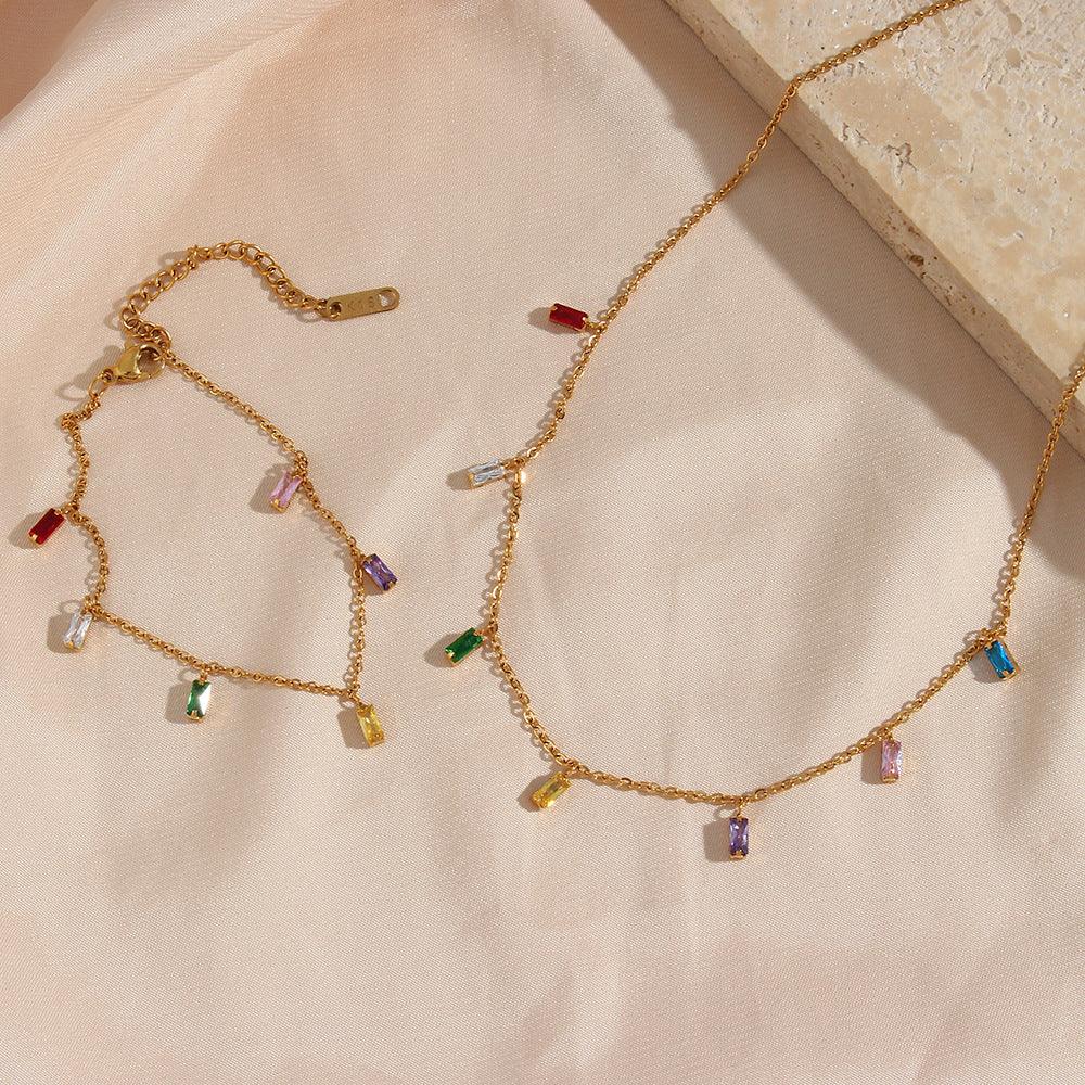 [Raffine]Josephine Gemstone Necklace