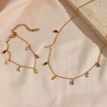 [Raffine]Josephine Gemstone Necklace