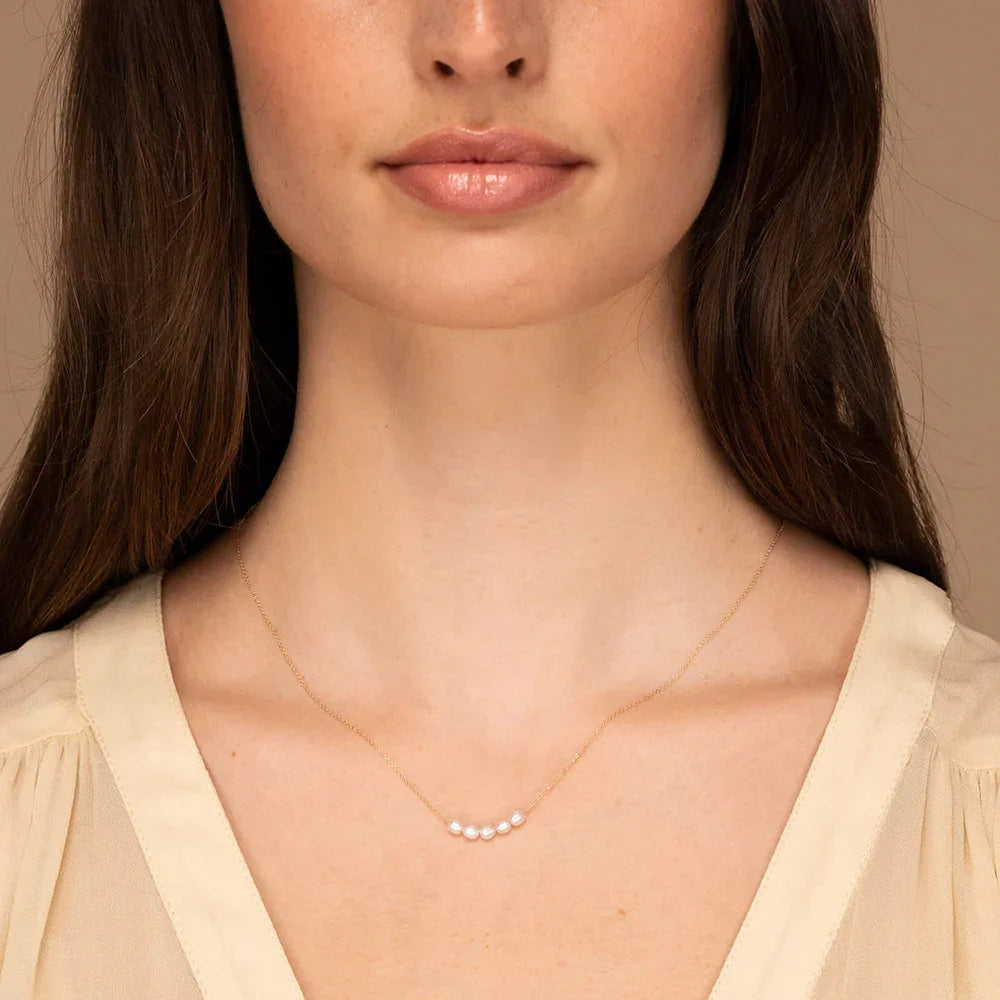 [Raffine]Elle Gold Pearl Necklace