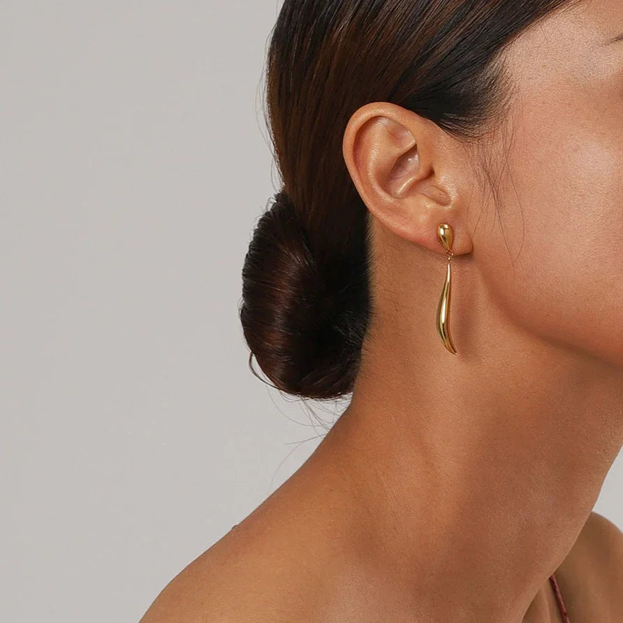 [Raffine]Aspen Gold Earrings