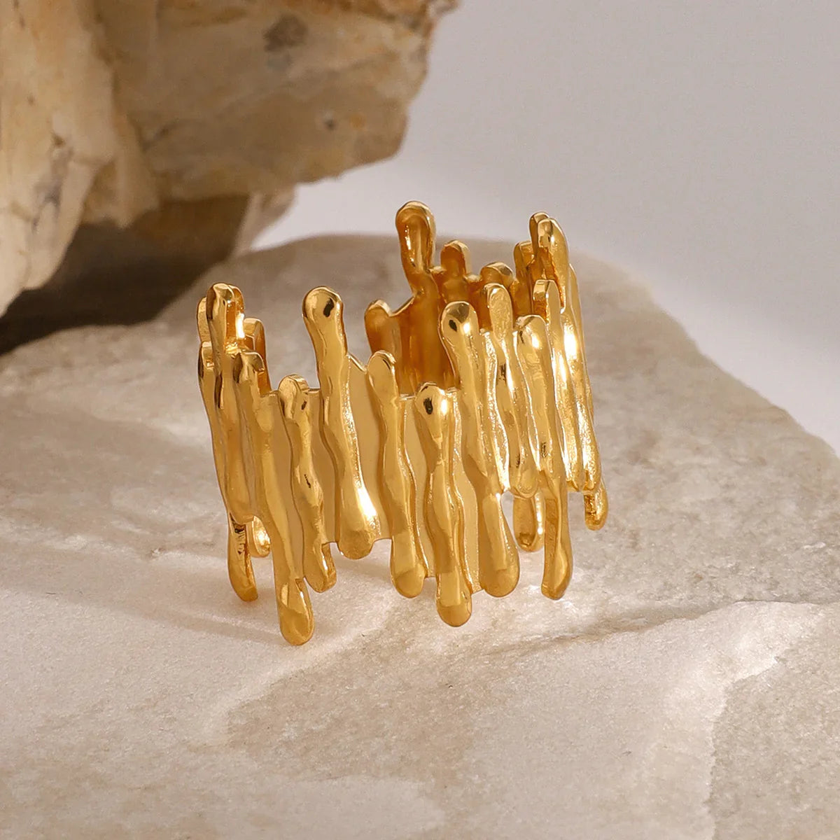 [Raffine]Zoella Abstract Gold Ring