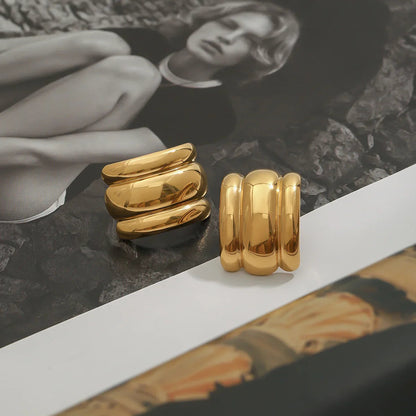 [Raffine]Angela Gold Arch Earrings