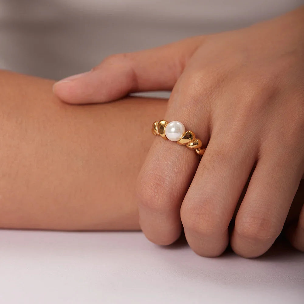 [Raffine]Scarlett Freshwater Pearl Ring
