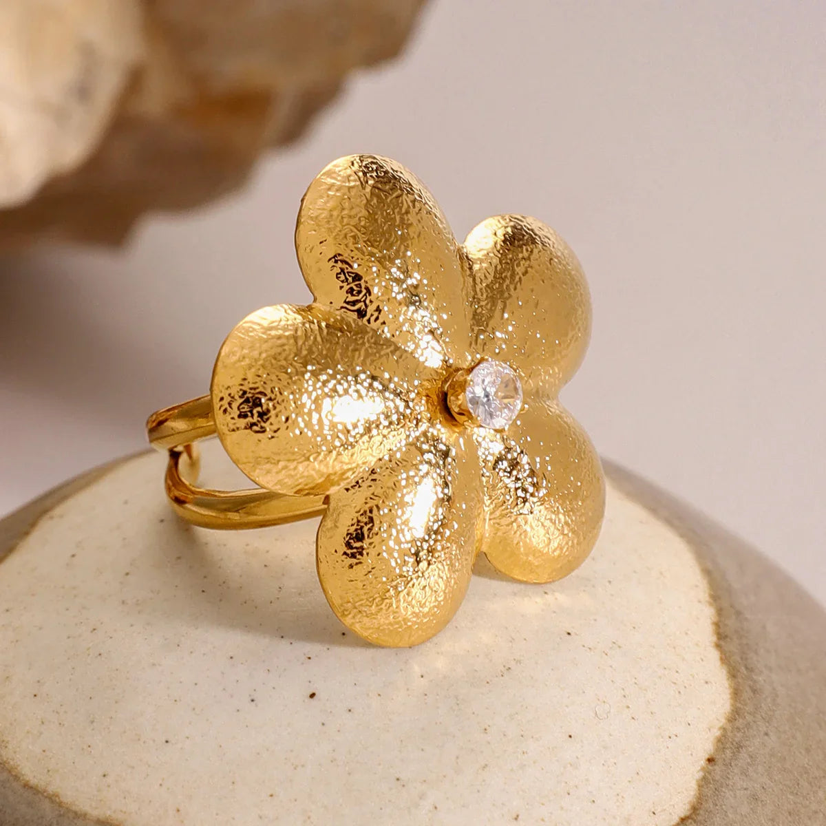 [Raffine]Flora Gold Petal Ring