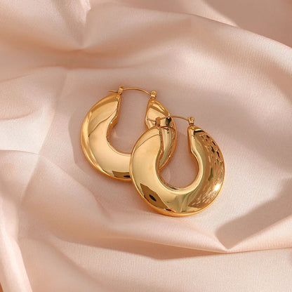 [Raffine]Kayleigh Chunky Hoop Earrings