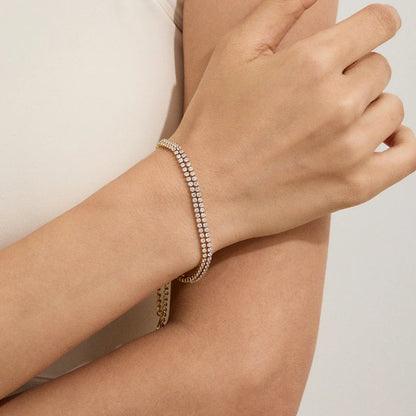 [Raffine]Celene Layered Tennis Bracelet