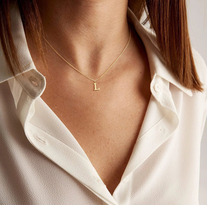 [Raffine]Therese Letter Initial Gold Necklace