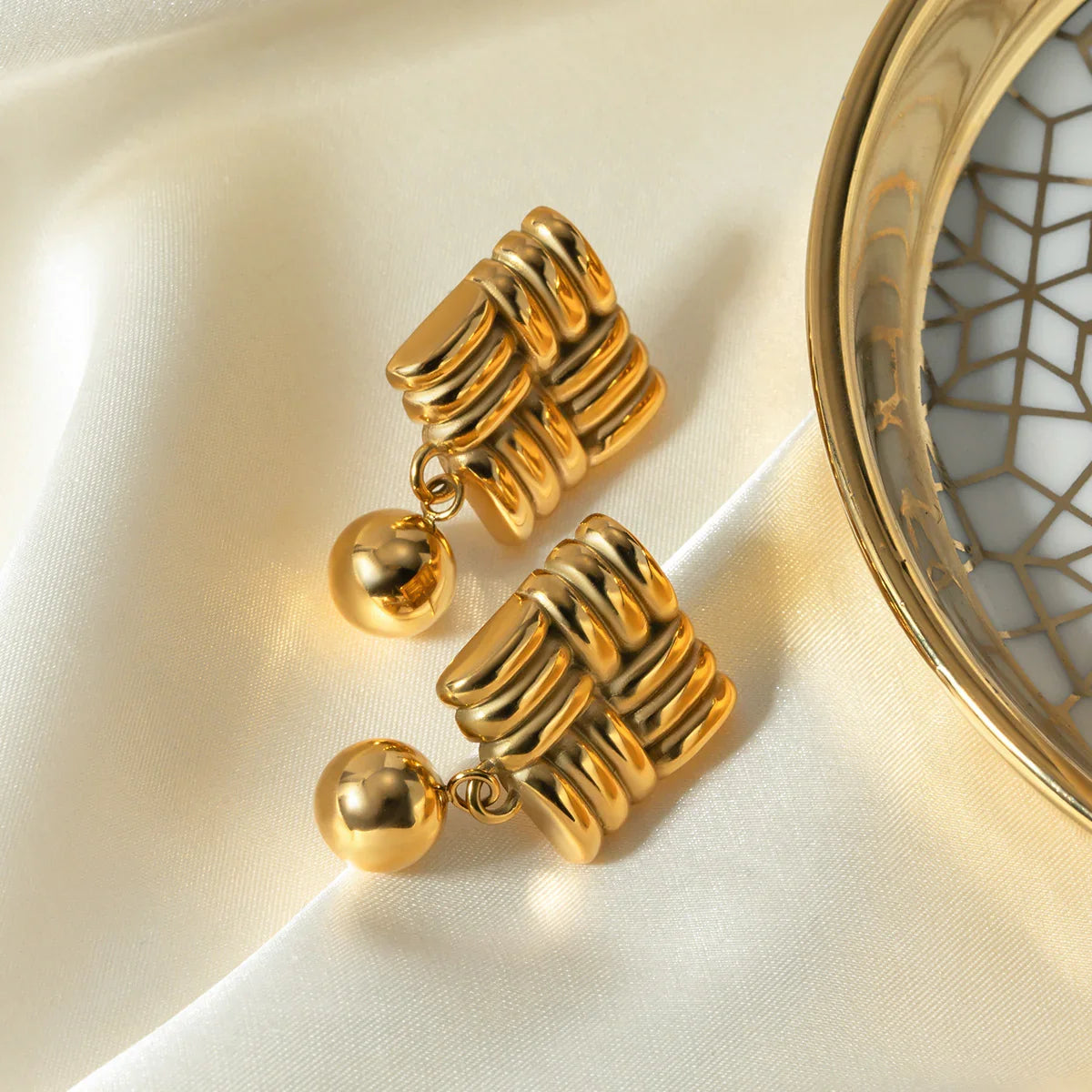 [Raffine]Alba Gold Earrings