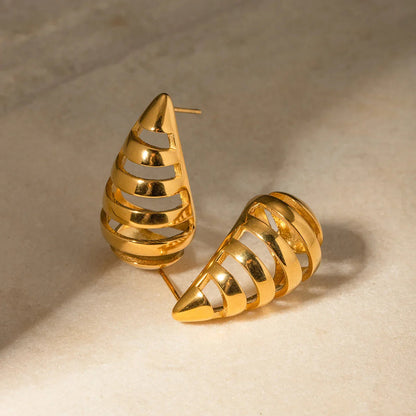 [Raffine]Katrin Drop Gold Earrings