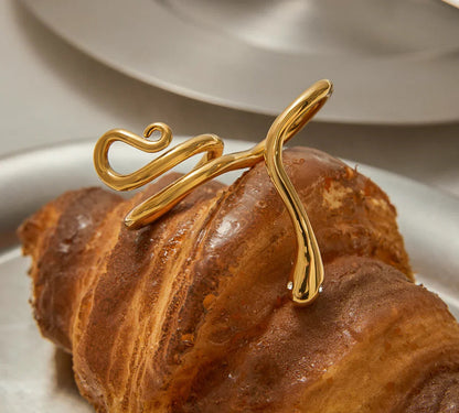 [Raffine]Gemmie Golden Snake Ring