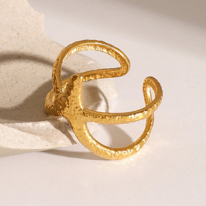 [Raffine]Aurelie Gold Starfish Ring