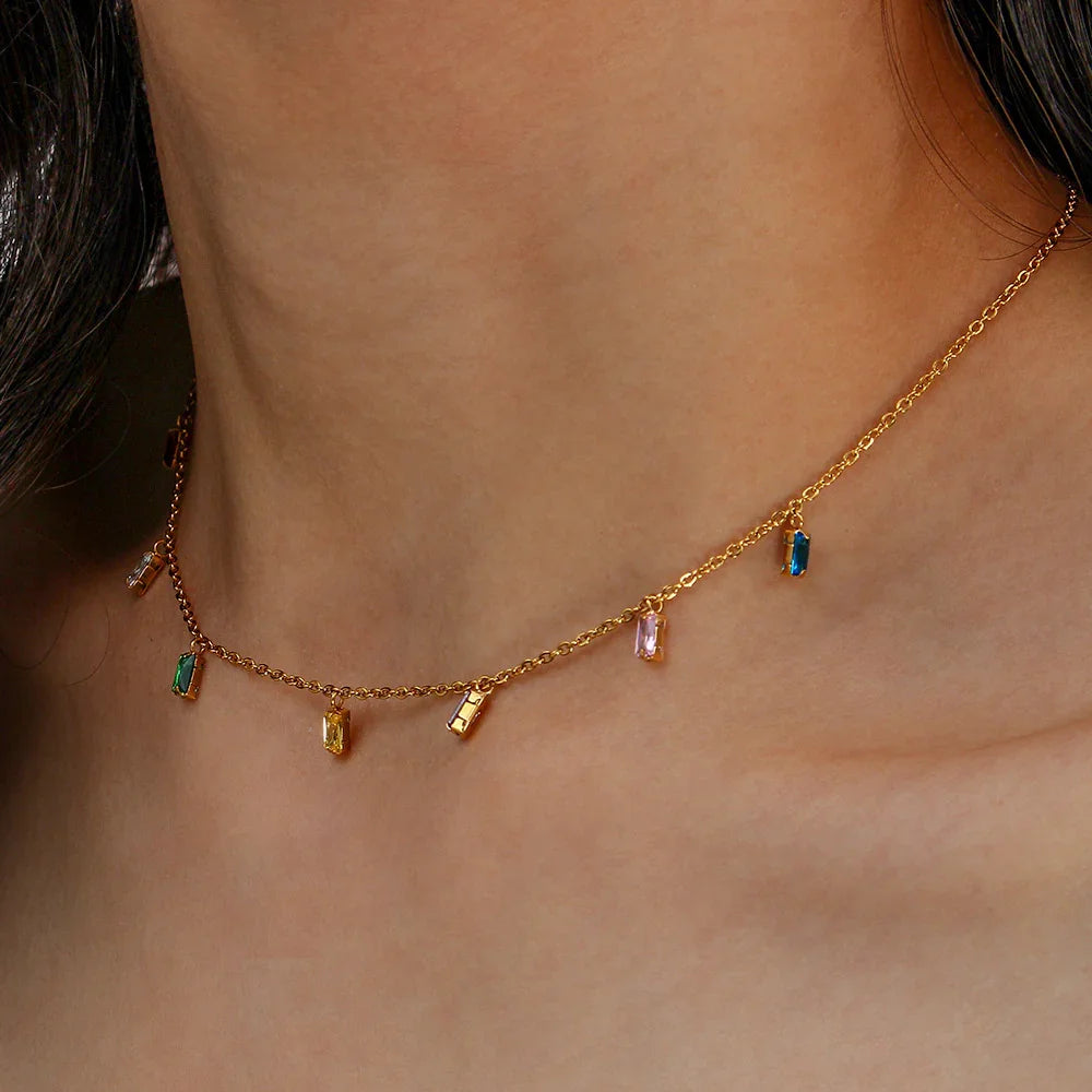 [Raffine]Josephine Gemstone Necklace